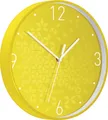 Produktbild: LEITZ Wanduhr WOW Ø 30cm gelb Quartzlaufwerk Glasfront gut