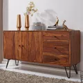 Produktbild: FineBuy Sideboard Landhaus Sheesham Kommode Holz Massiv Anrichte Standschrank