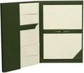 Produktbild: Rössler Briefmappe A4 DL grün Chamois gerippt Set Brief Kompendie Briefkassette