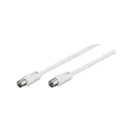 Produktbild: Goobay 11515 Antennenkabel 15m / Koax Stecker auf Koax Buchse / SAT Kabel Koaxialkabel Satellitenkabel 70 dB / 2fach geschirmt / TV Kabel HDTV / Weiß / Fernsehkabel 15m