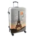 Produktbild: Reisekoffer Paris Hartschalentrolley Eifelturm Groß 4 Rollen Trolley Bowatex