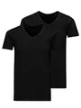 Produktbild: JACK & JONES Herren Jacbasic V-neck Tee 2 Pack T Shirt, Schwarz, XXL EU