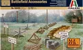 Produktbild: WWII Battlefield Zubehör Kunststoff Kit 1:72 Modell Italeri