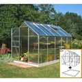 Produktbild: Halls Gewächshaus Popular 106 6,2 m² Alu 4 mm SDPL inkl. Fundamentrahmen