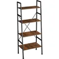Produktbild: tectake® Leiterregal, Industrial Style, mit 4 Ebenen, inklusive Kippschutz, 57,5 x 35,5 x 139 cm