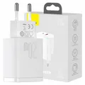 Produktbild: Baseus Compact Schnellladegerät, USB, USB-C, 20W (weiß)