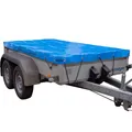 Produktbild: Anhängerplane Flachplane Abdeckplane 257x133x10cm hellblau mit Seil PKW-Anhänger