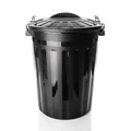 Produktbild: wetterfeste Universaltonne mit Deckel Schwarz und 2 Tragegriffen