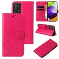 Produktbild: Handy Tasche für Samsung Galaxy A52 Handyhülle Blumen Buch Klapp Cover Case Pink
