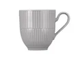 Produktbild: Seltmann Weiden Amina Silbergrau Becher mit Henkel, 360 ml, Kaffeebecher mit dezentem Relief-Muster, Spülmaschinen- und Mikrowellenfest, Porzellan, Grau