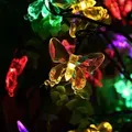 Produktbild: 5m Schmetterlinge Solarleuchten Garten Hängend, Led Solarleuchten Balkon, Lichterkette Outdoor Solar Außen Innen Mit 20 Pendants, Wasserdicht Ip44, 2 Beleuchtungsmodi, Bunt