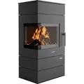 Produktbild: Kaminofen Justus Voga (W+), Stahl schwarz, 7 kW - 5698 11