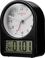 Produktbild: Kienzle Retro Wecker analog mit Digitaldisplay und stabilem Metallgehäuse