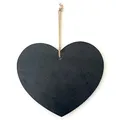 Produktbild: creativ home Schiefer- Herz Hänger 20 x 17 cm. Schieferherz. Steinherz. 9818108-00. Kanten GESCHNITTEN.