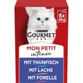 Produktbild: PURINA Mon Petit Intense Katzenfutter nass Fisch-Variationen 8er Pack 8 x 6 B...