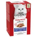 Produktbild: PURINA GOURMET MON PETIT KATZENFUTTER NASSFUTTER FISCH VARIATIONEN 48 BEUTEL