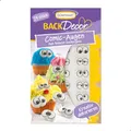 Produktbild: Günthart BackDecor | 24 Comic Zucker Augen | Augen Zuckerdekor | 8 verschiedene Varianten aus feinem Zuckerguß | schwarz | weiß | 1er Pack (1 x 12 g)