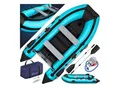 Produktbild: KESSER® Schlauchboot für 2 - 4 Personen - WAVE Motor geeignet Freizeitboot Paddelboot Motorboot Angelboot - mit 1 - 2 Sitzbänken - Alu-Boden Paddel Pumpe Reparaturset & Tasche aufblasbar PVC