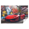 Produktbild: Wallarena Fototapete Kinderzimmer Jungen Auto Graffiti Sportwagen Vlies Tapete Vliestapete, Glatt Vlies Struktur Vinyl, Kinder, Tapete inklusive Kleister Vliestapete Motivtapete 3.68 m x 2.54 m