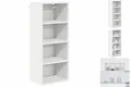 Produktbild: Hängeschrank Riga Weiß 40x29,5x100 Cm Spanplatte