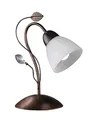 Produktbild: Trio Leuchten Tischleuchte 500700128 Traditio, Metall rostfarben Antik, Glas in weiß, exkl. 1 x E14, 27 x 16 x 32 cm