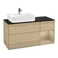 Produktbild: V&B Waschtischunterschrank Finion 120cm, Pl bla m, Reg re Oa ven, Oa ven