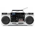 Produktbild: Medion® Retro-Boombox - DAB+/PLL-UKW Radio - schwarz Boombox (Digitalradio (DAB), Internetradio)