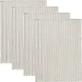 Produktbild: Erwin Müller Geschirrtuch 4er-Pack Streifen beige Größe 50x70 cm - strapazierstark, saugstark, fusselfrei tocknend