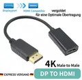 Produktbild: 4K Adapter DisplayPort Stecker auf HDMI Buchse 1080p Konverter DP TV Kabel Video