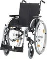 Produktbild: Leichtgewichtrollstuhl Pyro light optima mit Kombiarmlehnen, Polyurethansilber-metallic>>>>SB 43 cm