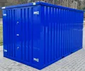 Produktbild: Baucontainer THW Blau RAL5002 Gerätelager Geräteschuppen Lager Box Container