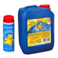 Produktbild: 70ml +  2,5L PUSTEFIX Seifenblasen SET Regenbogen Spiele für bunte Blasen