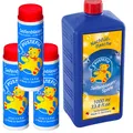 Produktbild: 3x 70ml + 1x 1 L PUSTEFIX Seifenblasen SET Regenbogen Spiele für bunte Blasen