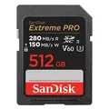 Produktbild: SanDisk SDXC Extreme PRO 150MB/s V60 UHS-II Class10 R280-/W Speicherkarte 512 GB