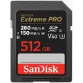 Produktbild: 512 GB SDXC Extreme PRO 150MB/s V60 UHS-II Class10 R280-/W Speicherkarte