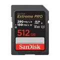 Produktbild: SanDisk Extreme PRO SDXC UHS-II Speicherkarte V60 512 GB (280 MB/s, 6K, 4K UHD, U3, C10, Rescue PRO Deluxe)