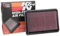 Produktbild: K&N Tauschluftfilter kompatibel mit Kia Sorento II (XM) 2.0/2.2 CRDi & Hyundai Santa Fé III (DM) 2.0/2.2 CRDi & 2.4 2009- (33-3129)