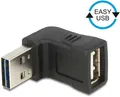 Produktbild: Delock USB-Adapter - USB (W) zu USB (M) - 90° Stecker