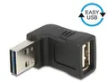 Produktbild: Delock USB-Adapter - USB (W) bis USB (M) - 90° Stecker