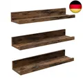 Produktbild: VASAGLE Hängeregal Wandregal, Schweberegal 3 Stück, Länge 38 cm mit hohen Ka
