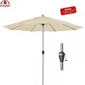 Produktbild: Doppler großer Sonnenschirm Active Kurbel 380cm Mast 48mm PES Natur