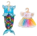 Produktbild: Heless Puppenkleider-Set Meerjungfrau & Einhorn, 2 teilig, Größe 35-45 cm Puppen