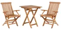 Produktbild: Gartenmöbel-Set Teak Sessel Andover & Tisch Porton Balkon-Set