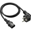 Produktbild: Renkforce Kaltgeräte Anschlusskabel (1x Schutzkontakt-Winkelstecker - 1x Kaltger (0.75 m) (RF-5771520)