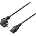 Produktbild: Renkforce Kaltgeräte Anschlusskabel [1x Schutzkontakt-Winkelstecker - 1x Kalt...