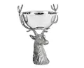 Produktbild: EDZARD Schale Richard (Ø 32 cm, H 45 cm) in Silber-Optik - Original Servierschale, Dekoschale, Obstschale, Servierschüssel - Schüsselschale rund für Deko & Speisen - Partner Geschenke für beide