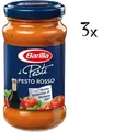 Produktbild: 3x Barilla Pesto Rosso mit tomaten basilikum balsamico Modena essig IGP 200g