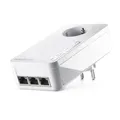 Produktbild: devolo Magic 2 LAN triple Erweiterungsadapter, LAN Powerline Adapter, bis zu 2.400 Mbit/s, 3x Gigabit LAN Anschluss, ideal für Gaming, dLAN 2.0, weiß