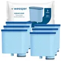 Produktbild: Wasserfilter für Saeco Philips Kaffeevollautomat AquaClean Wessper AquaClear 6x