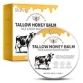 Produktbild: P-Beauty Tallow Honey Körper & Gesicht Balsam - natürliche Pflegecreme mit Rindertalg & Honig - Gesichtscreme - beruhigt gereizte Haut, stärkt die Hautbarriere, intensive Pflege für alle Hauttypen
